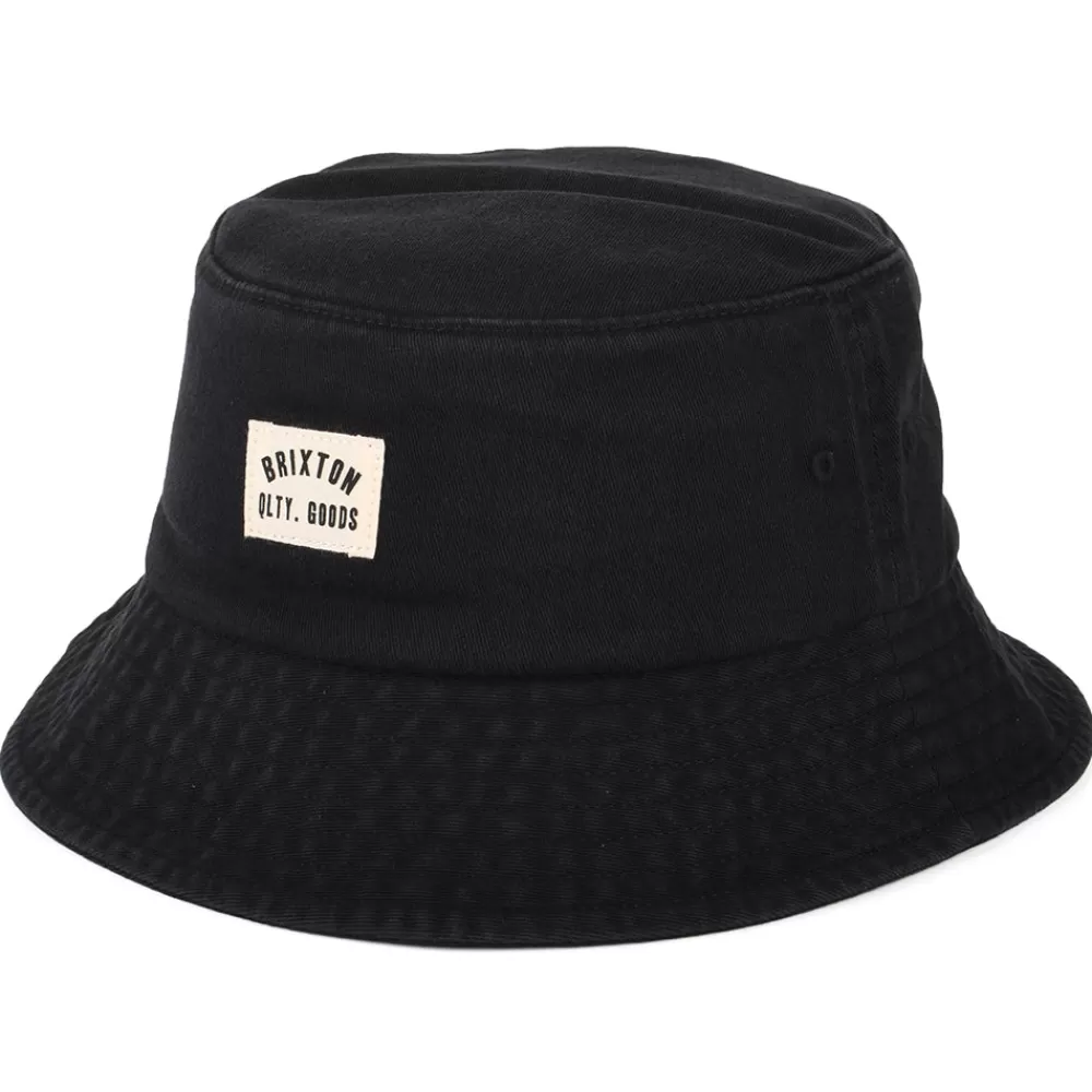 Chapeaux Bob | Bobs^Brixton Chapeau Bob Délavé Pliable Woodburn noir