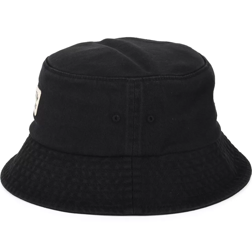 Chapeaux Bob | Bobs^Brixton Chapeau Bob Délavé Pliable Woodburn noir