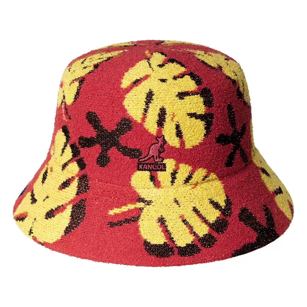 Chapeaux Bob | Chapeaux Été^Kangol Chapeau Bob en Bermuda Lahinch Plant Love rouge-jaune