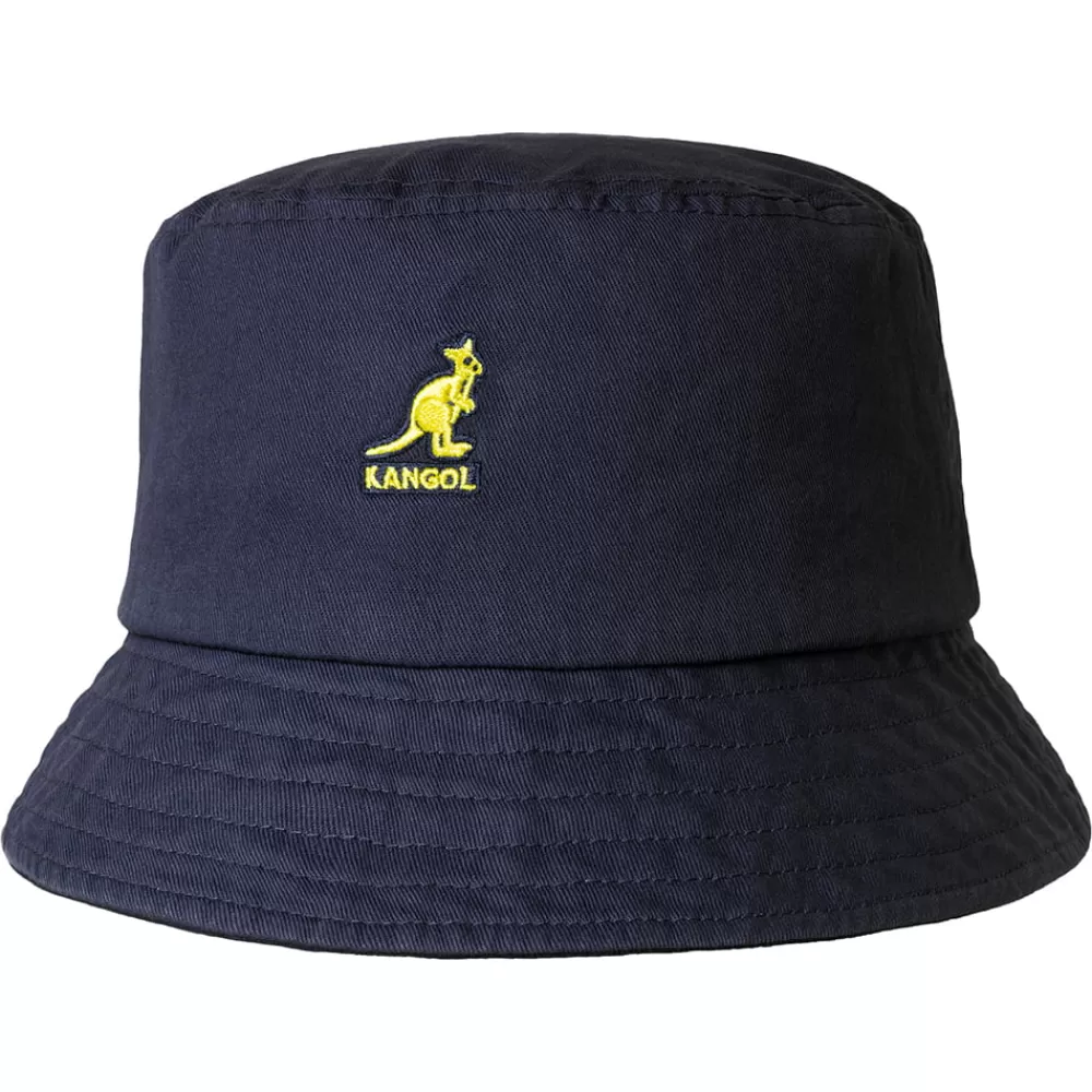 Chapeaux Bob | Chapeaux Été^Kangol Chapeau Bob en Coton Délavé bleu marine