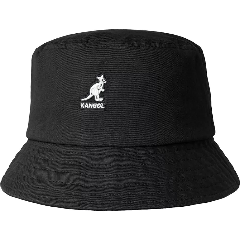 Chapeaux Bob | Chapeaux Été^Kangol Chapeau Bob en Coton Délavé noir