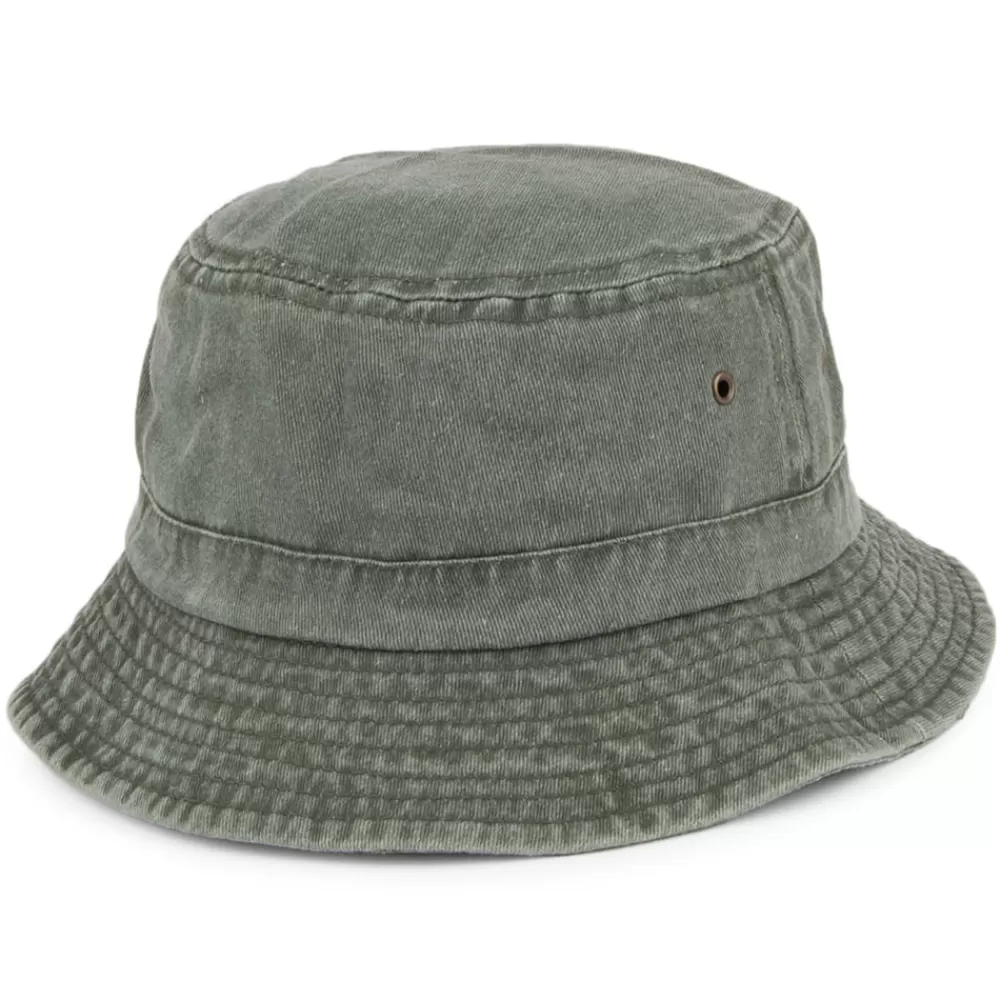Chapeaux Bob | Grandes Tailles^Jaxon & James Chapeau Bob en Coton Pliable olive JAXON & JAMES