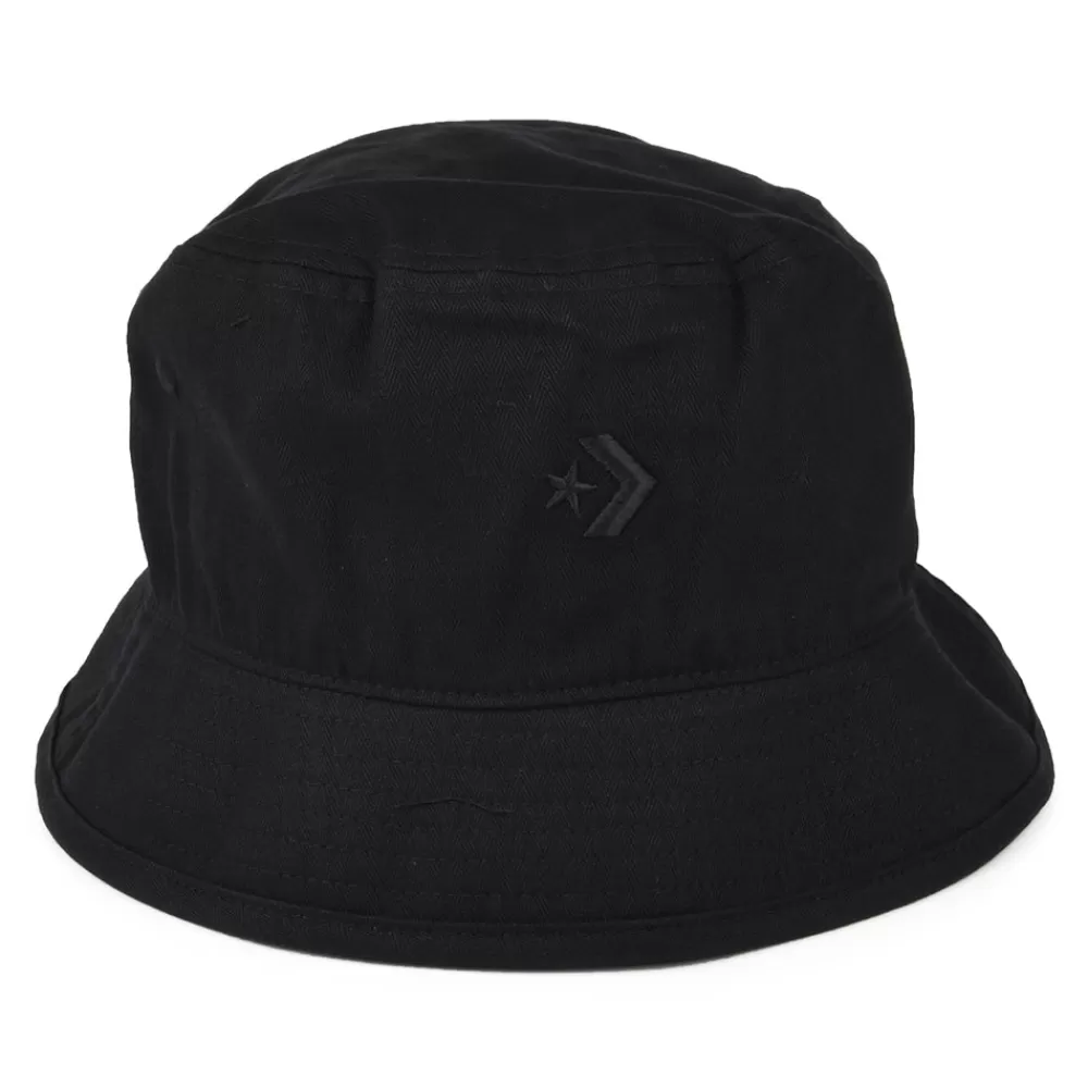 Chapeaux Bob | Bobs^Converse Chapeau Bob en Coton Sergé à Chevrons noir