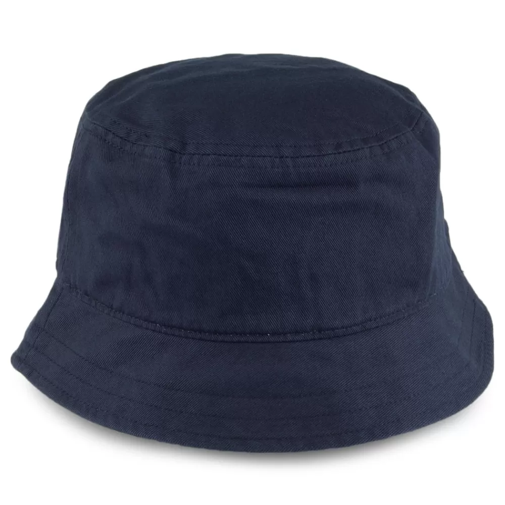 Chapeaux Bob | Chapeaux Été^Lyle & Scott Chapeau Bob en Coton Sergé bleu marine LYLE & SCOTT