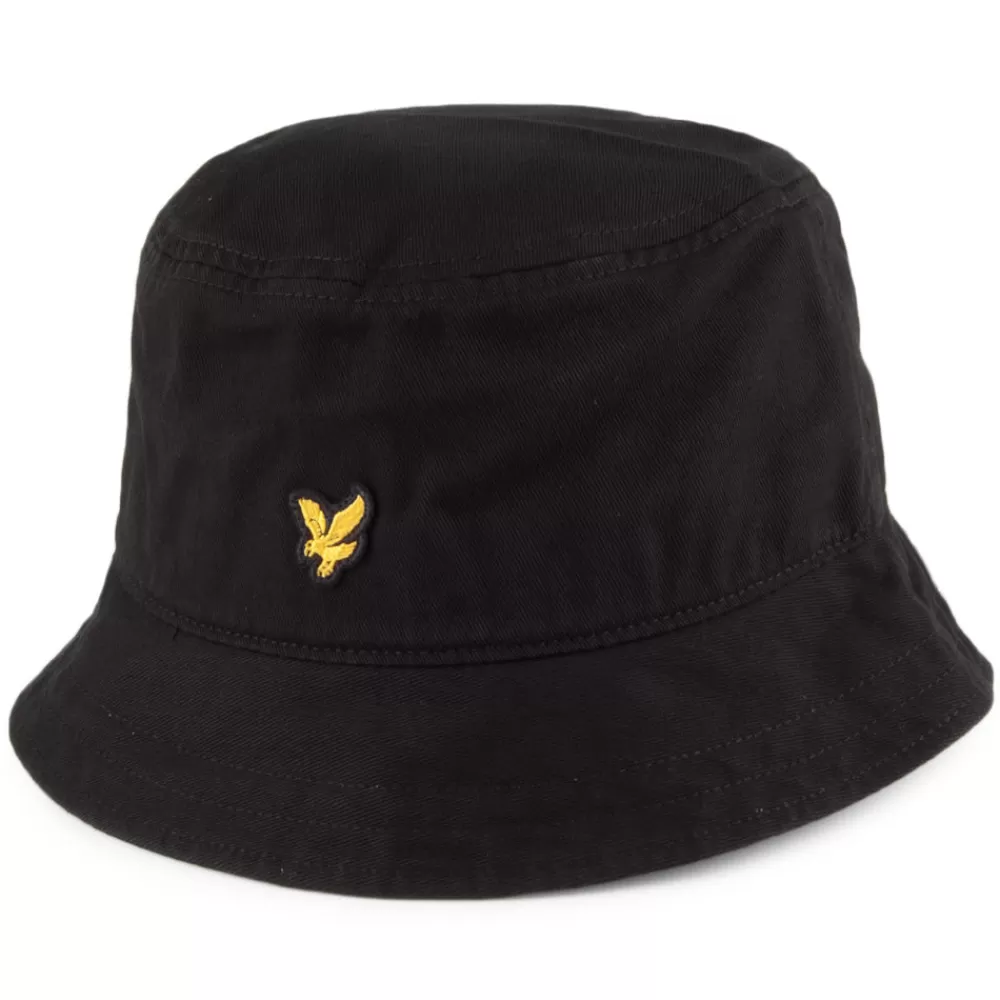 Chapeaux Bob | Chapeaux Été^Lyle & Scott Chapeau Bob en Coton Sergé noir LYLE & SCOTT