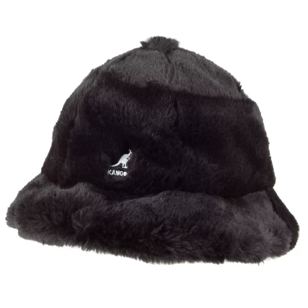 Fausse Fourrure | Chapeaux Bob^Kangol Chapeau Bob en Fausse Fourrure Casual noir