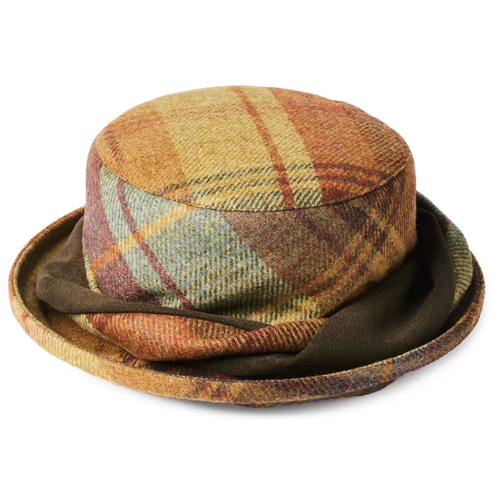 Chapeaux Hiver | Chapeaux Bob^Failsworth Chapeau Bob en Laine Britannique Tartan moutarde-marron-vin
