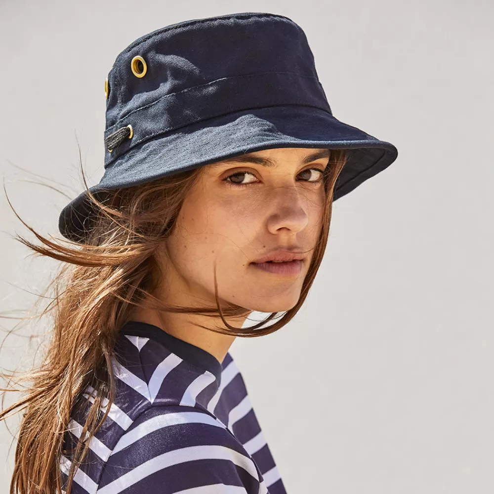 Chapeaux Bob | Grandes Tailles^Tilley Chapeau Bob en Toile de Coton Iconic T1 bleu marine