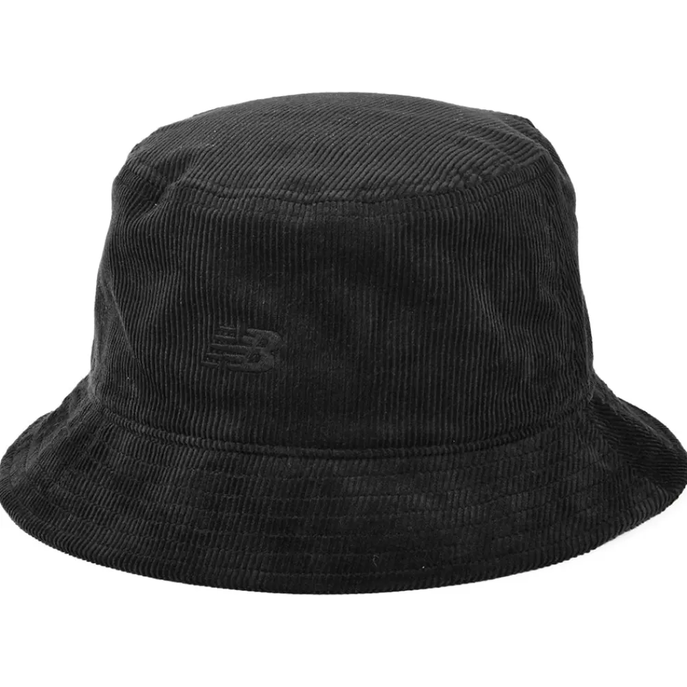Chapeaux Bob | Bobs^New Balance Chapeau Bob en Velours Côtelé Délavé noir