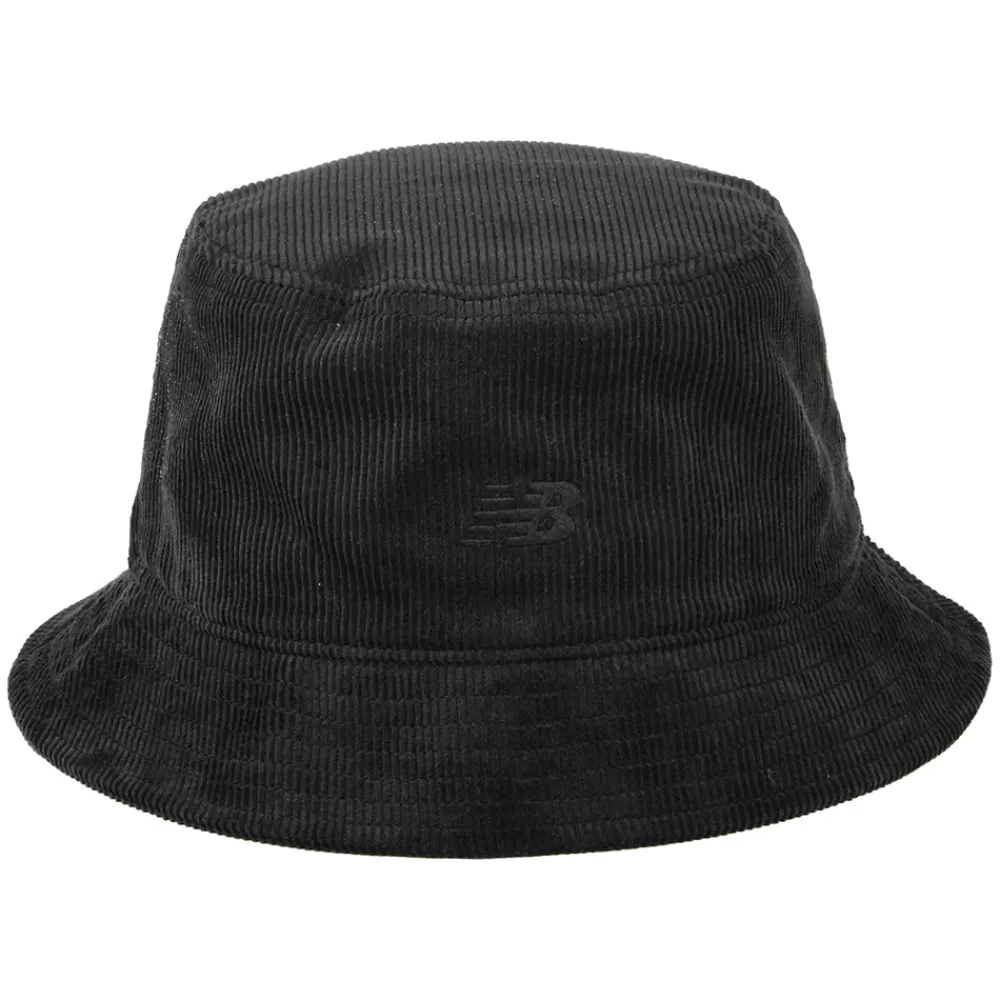 Chapeaux Bob | Bobs^New Balance Chapeau Bob en Velours Côtelé Délavé noir
