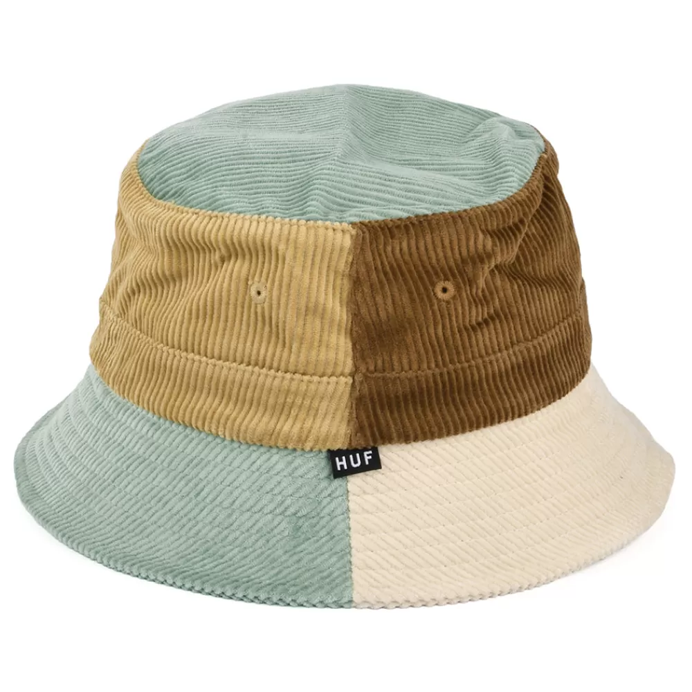 Chapeaux Bob | Bobs^HUF Chapeau Bob en Velours Côtelé Multi Panel bleu clair
