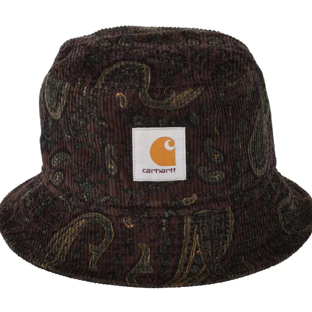 Chapeaux Bob | Bobs^Carhartt WIP Chapeau Bob en Velours Côtelé Paisley mélange de bordeaux