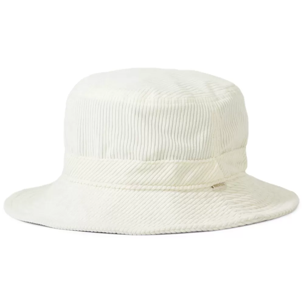 Chapeaux Bob | Chapeaux Femme^Brixton Chapeau Bob en Velours Côtelé Pliable Petra blanc cassé
