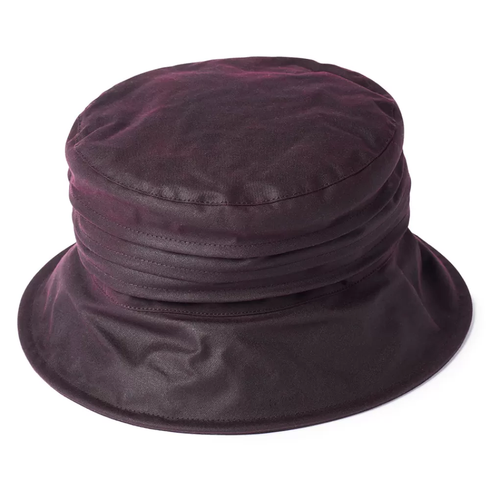 Chapeaux Hiver | Chapeaux De Pluie^Failsworth Chapeau Bob Femme en Coton Ciré Britannique vin