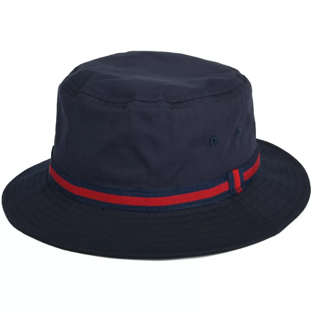 Chapeaux Bob | Chapeaux Été^Dorfman Pacific Chapeau Bob Hydrofuge à Rayures bleu marine