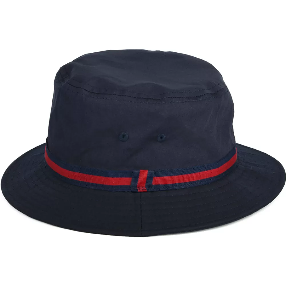 Chapeaux Bob | Chapeaux Été^Dorfman Pacific Chapeau Bob Hydrofuge à Rayures bleu marine