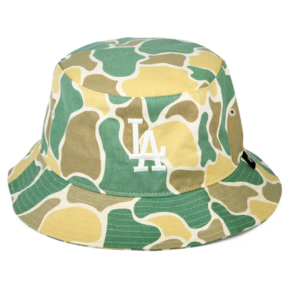 Chapeaux Bob | Bobs^47 Brand Chapeau Bob MLB Duck Camo L.A. Dodgers naturel-olive