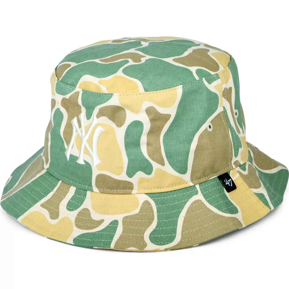 Chapeaux Bob | Bobs^47 Brand Chapeau Bob MLB Duck Camo New York Yankees naturel-olive