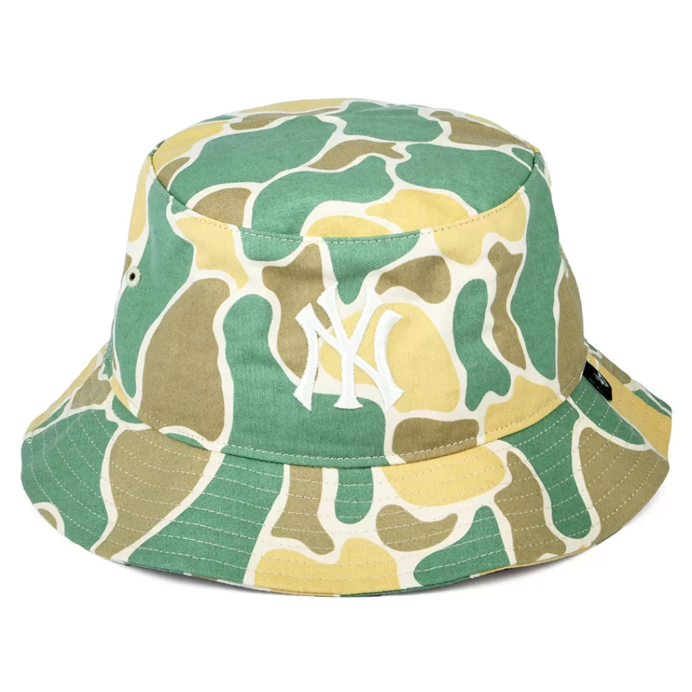 Chapeaux Bob | Bobs^47 Brand Chapeau Bob MLB Duck Camo New York Yankees naturel-olive