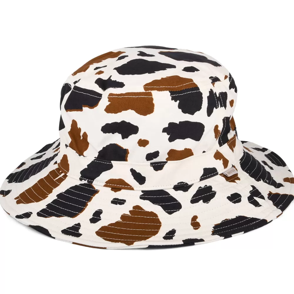 Chapeaux Été | Chapeaux Bob^Brixton Chapeau Bob Pliable à Imprimé Bétail Petra mélange de marrons