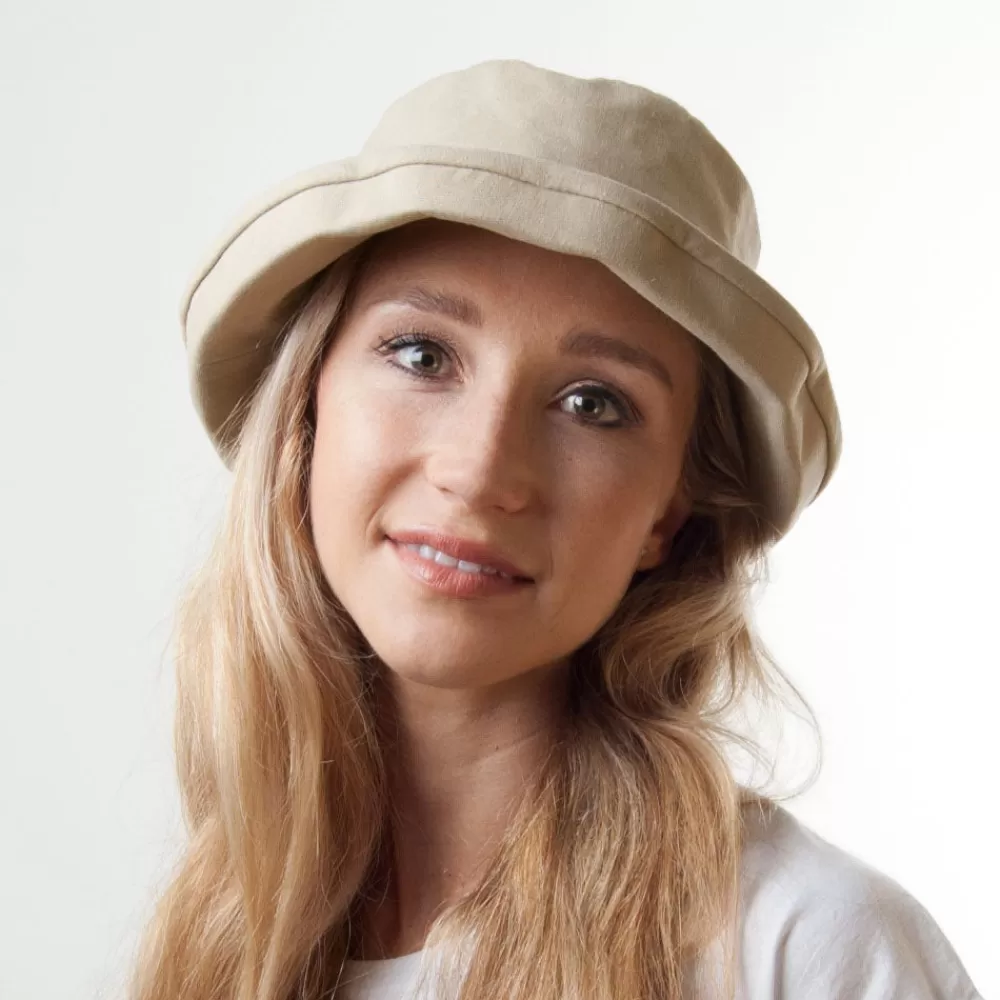 Petite Tailles | Chapeaux Été^sur la tête Chapeau Bob Pliable Arbres beige SUR LA TÊTE