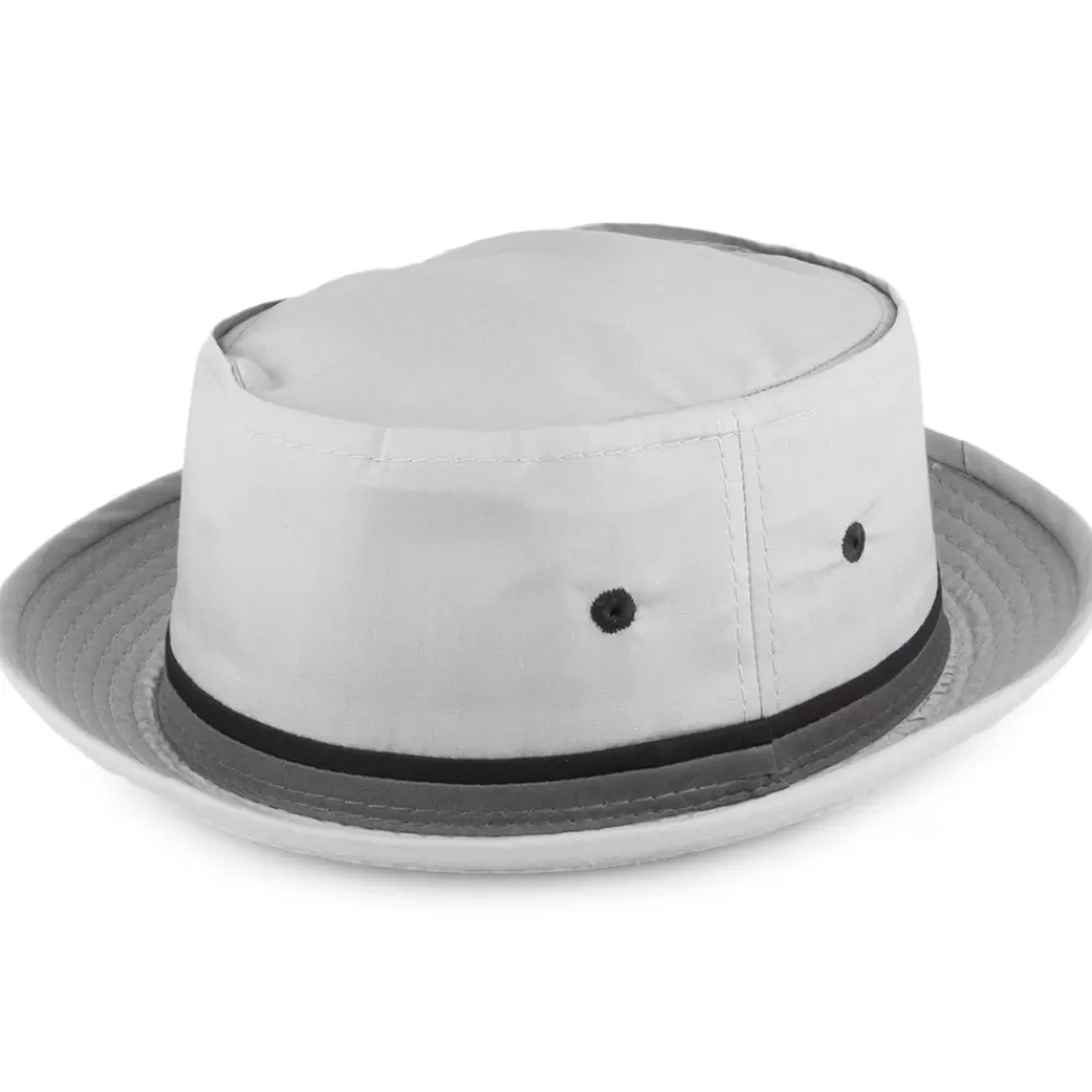 Chapeaux Été | Chapeaux Bob^Dorfman Pacific Chapeau Bob Pliable gris clair DORFMAN-PACIFIC