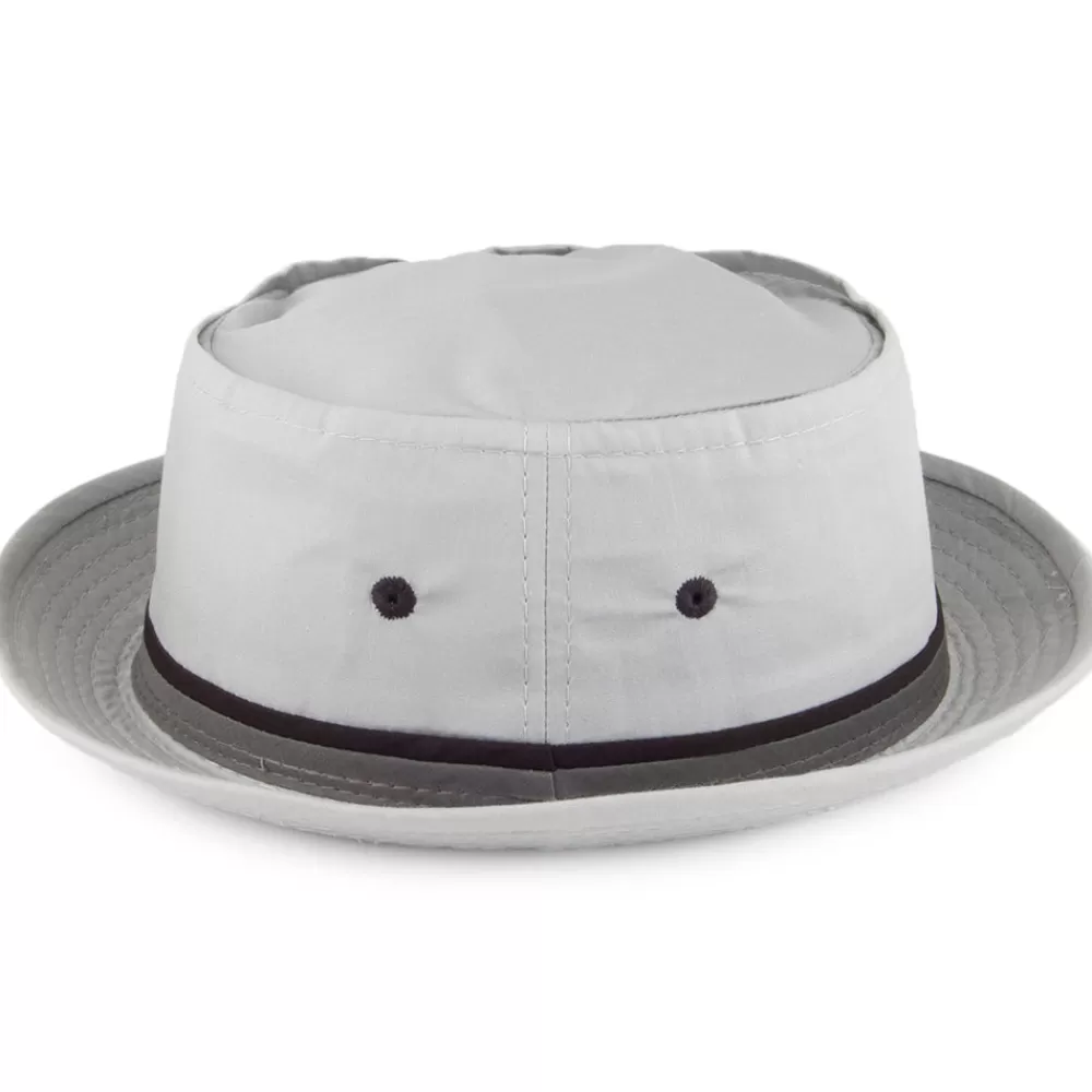 Chapeaux Été | Chapeaux Bob^Dorfman Pacific Chapeau Bob Pliable gris clair DORFMAN-PACIFIC