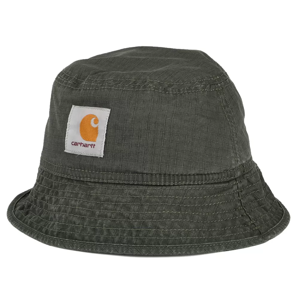 Chapeaux Bob | Bobs^Carhartt WIP Chapeau Bob Ripstop Délavé Wynton en Coton forêt