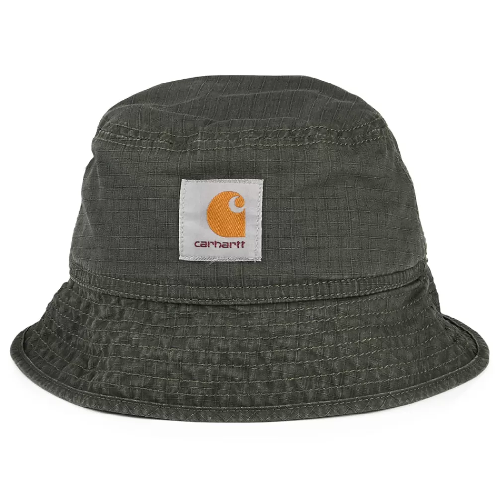 Chapeaux Bob | Bobs^Carhartt WIP Chapeau Bob Ripstop Délavé Wynton en Coton forêt