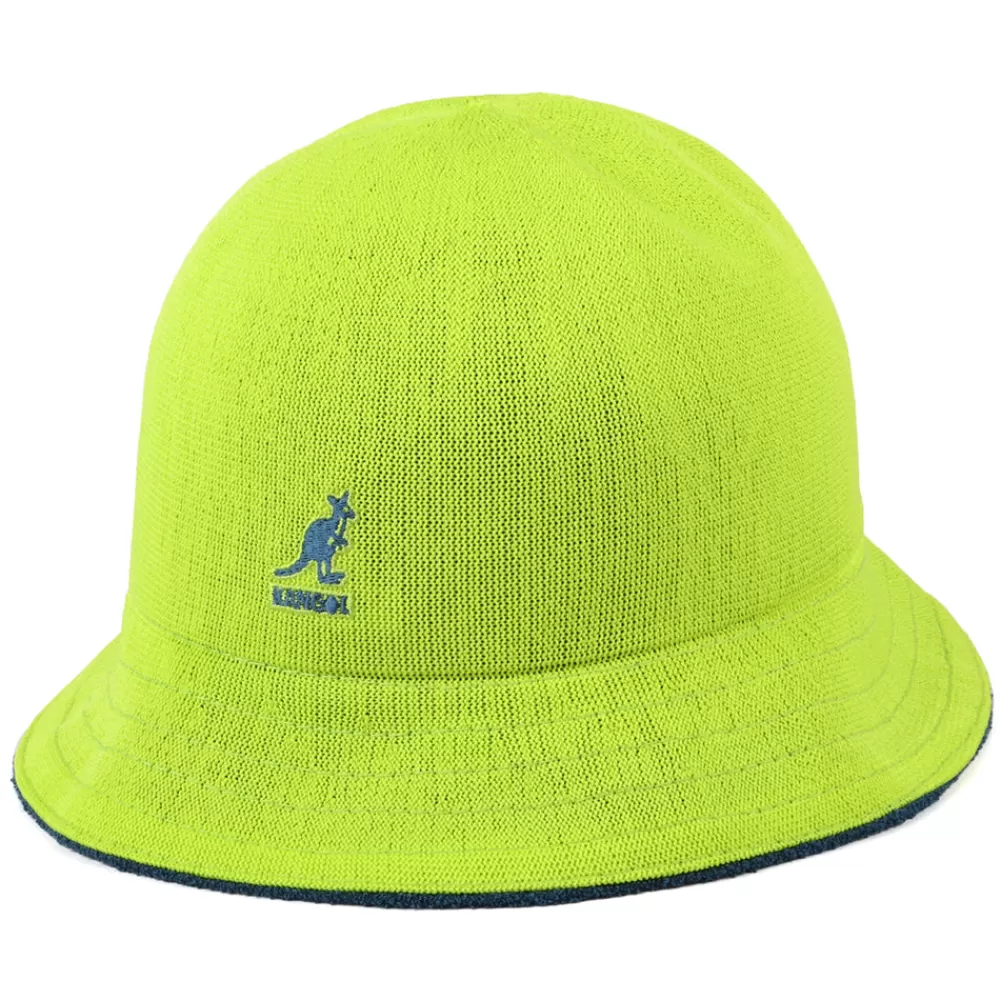 Chapeaux Bob | Chapeaux Été^Kangol Chapeau Bob Réversible Casual Flip It bleu sarcelle-citron vert