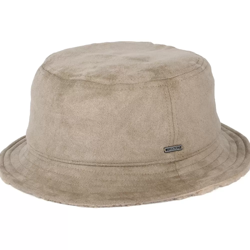 Chapeaux Hiver | Chapeaux Bob^Brixton Chapeau Bob Réversible en Imitation Peau de Mouton Reserve sable
