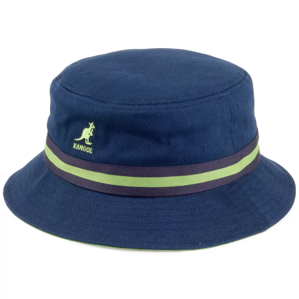 Chapeaux Bob | Bobs^Kangol Chapeau Bob Stripe Lahinch bleu marine
