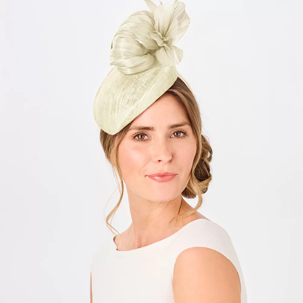 Chapeaux De Paille | Chapeaux Cérémonie^Failsworth Chapeau Calot avec Fleur Eleanor ivoire