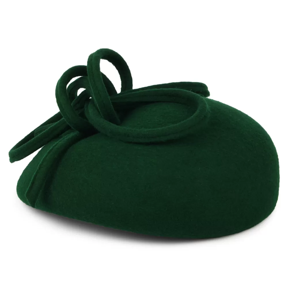 Chapeaux Cérémonie | Chapeaux Calots^Whiteley Chapeau Calot en Laine avec Boucles Rosey forêt