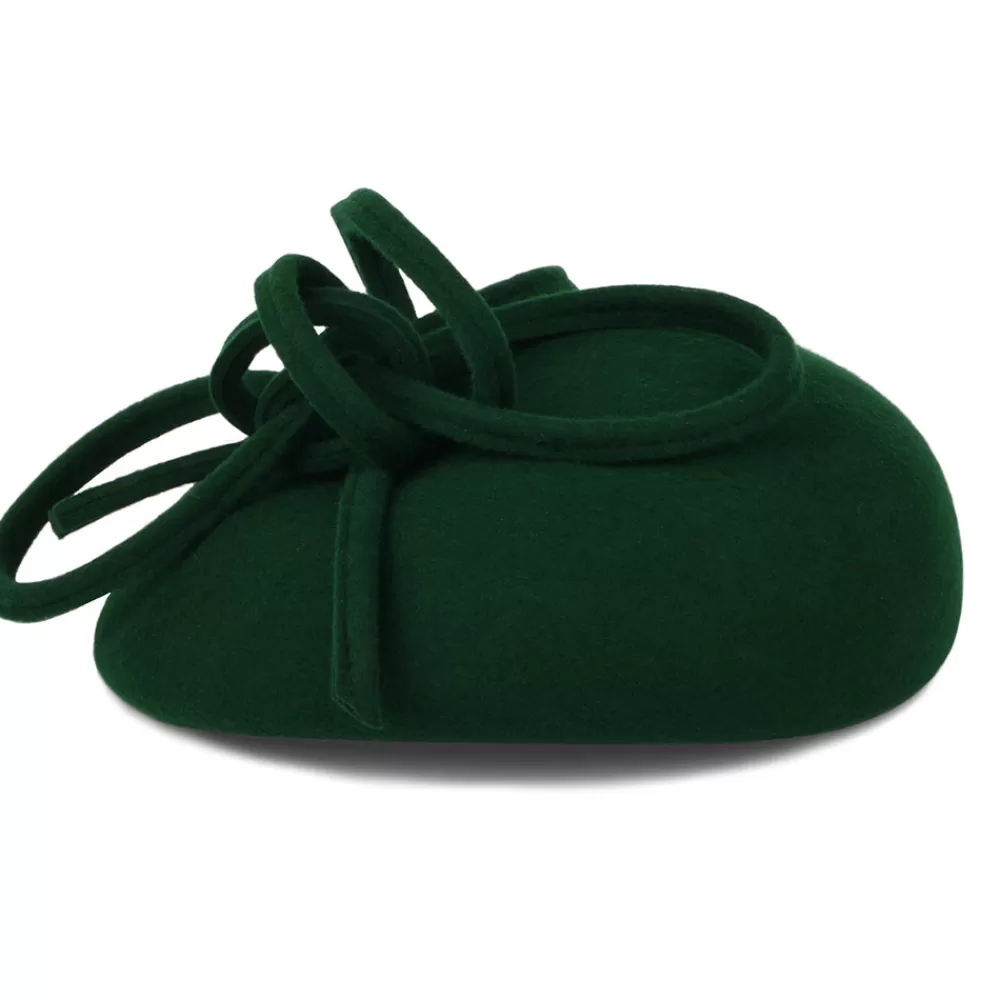Chapeaux Cérémonie | Chapeaux Calots^Whiteley Chapeau Calot en Laine avec Boucles Rosey forêt