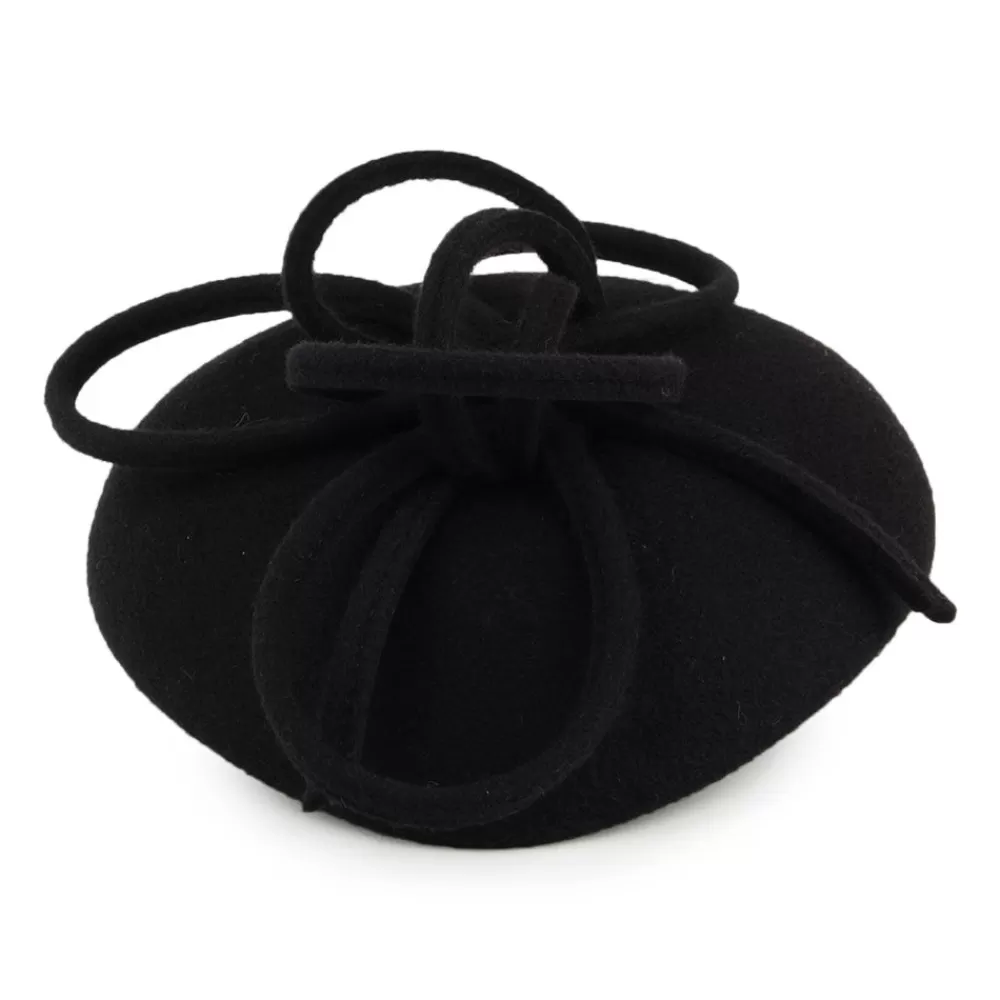 Chapeaux Cérémonie | Chapeaux Calots^Whiteley Chapeau Calot en Laine avec Boucles Rosey noir