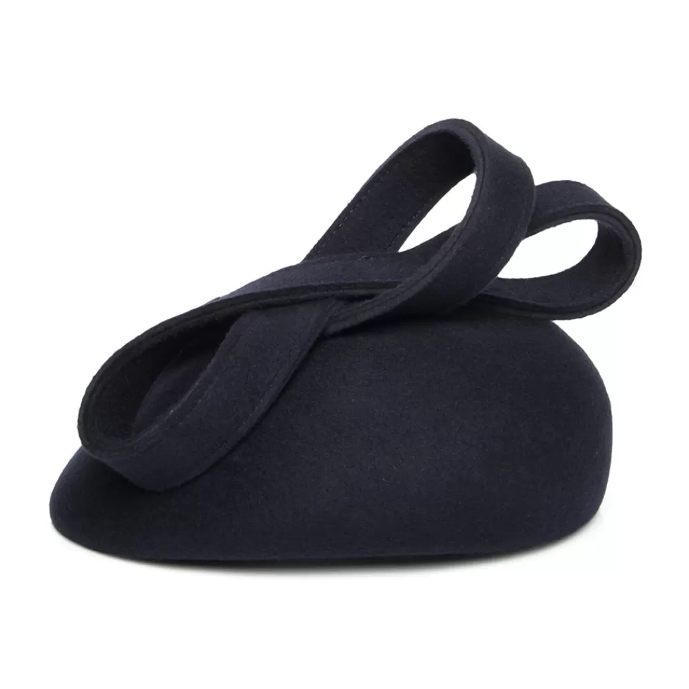 Chapeaux Cérémonie | Chapeaux Calots^Whiteley Chapeau Calot en Laine Jenny bleu marine