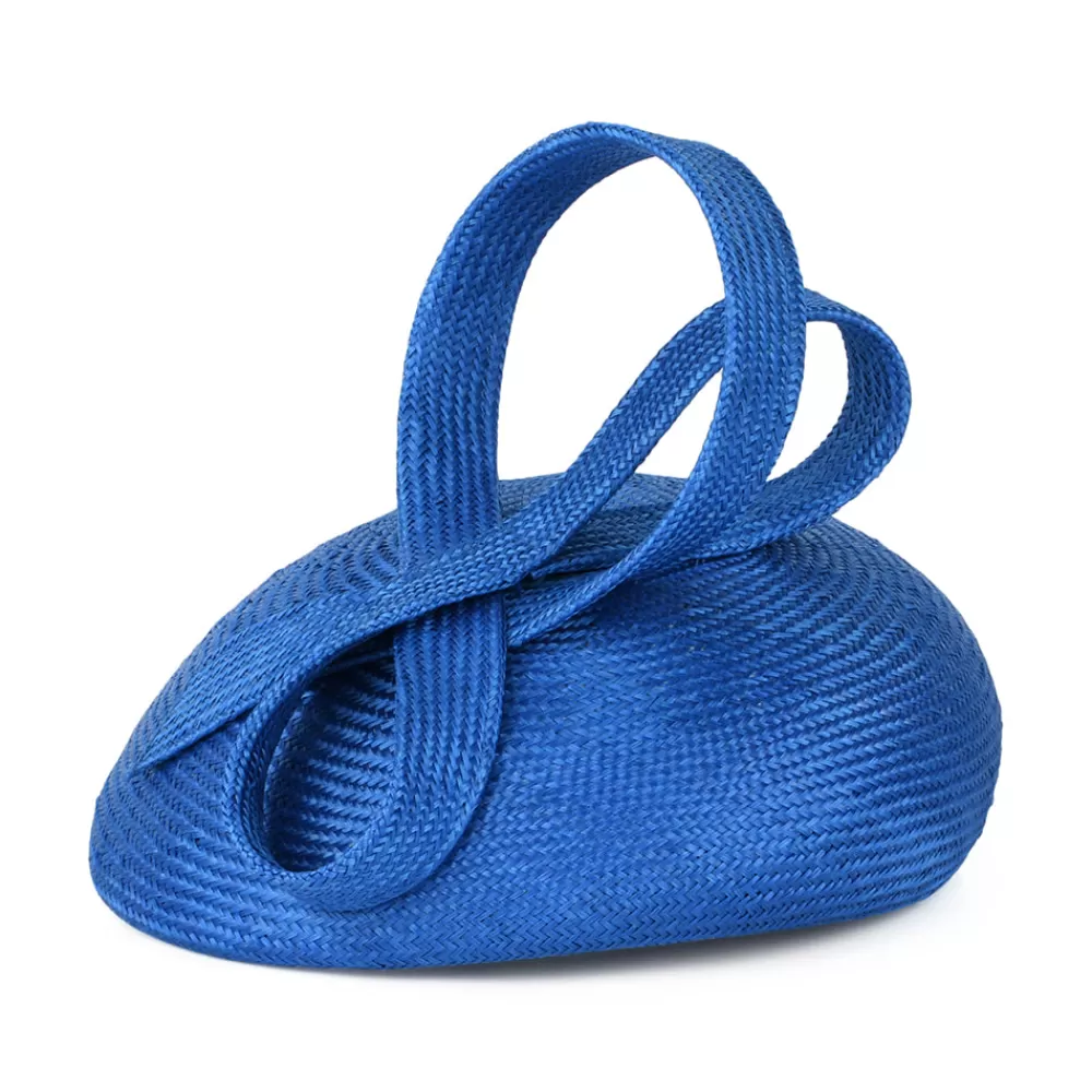 Chapeaux De Paille | Chapeaux Cérémonie^Whiteley Chapeau Calot en Paille Jenny bleu vif
