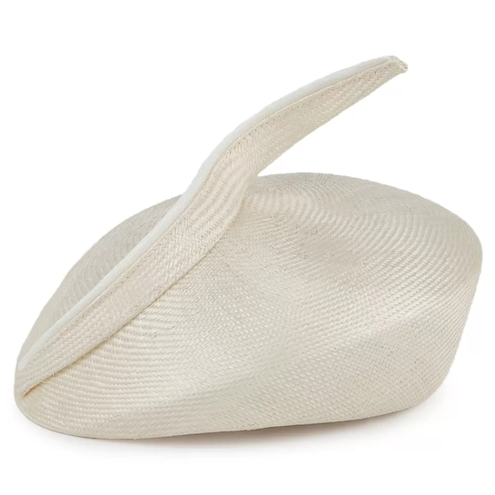 Chapeaux De Paille | Chapeaux Cérémonie^Whiteley Chapeau Calot en Paille Luna ivoire