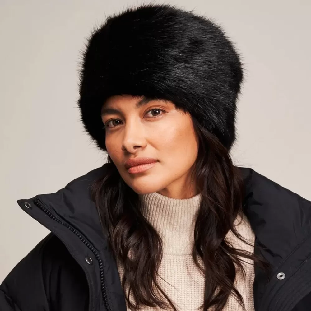 Fausse Fourrure | Chapeaux Hiver^Helen Moore Chapeau Calot Femme Hiver en Fausse Fourrure noir