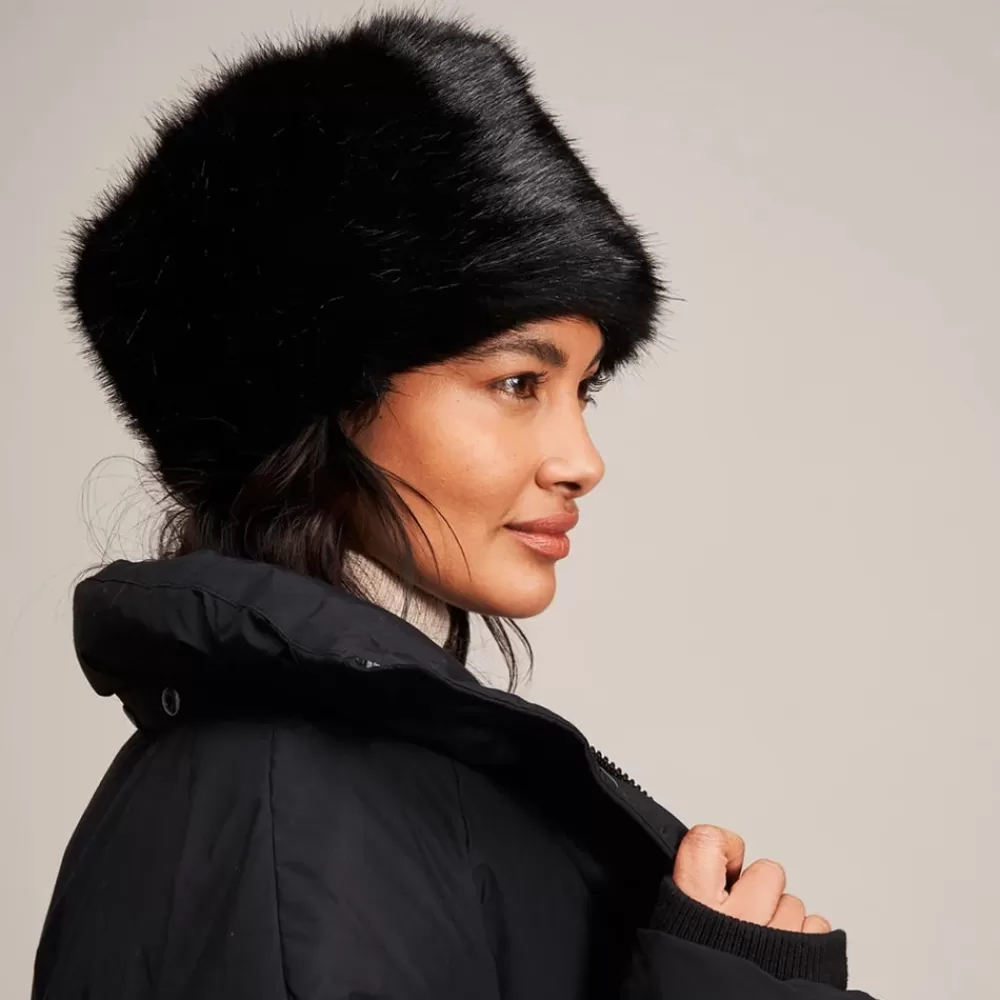 Fausse Fourrure | Chapeaux Hiver^Helen Moore Chapeau Calot Femme Hiver en Fausse Fourrure noir