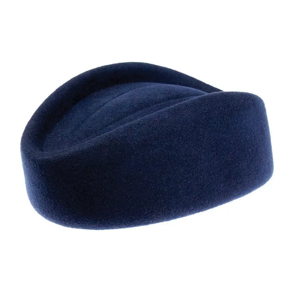 Chapeaux Cérémonie | Chapeaux Calots^sur la tête Chapeau Calot Hôtesse de l'Air bleu marine SUR LA TÊTE