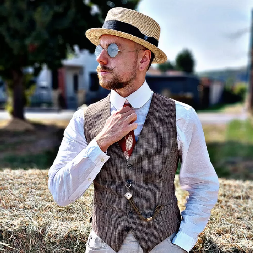 Chapeaux Été | Chapeaux De Paille^Jaxon & James Chapeau Canotier en Paille avec Bandeau Noir naturel JAXON & JAMES