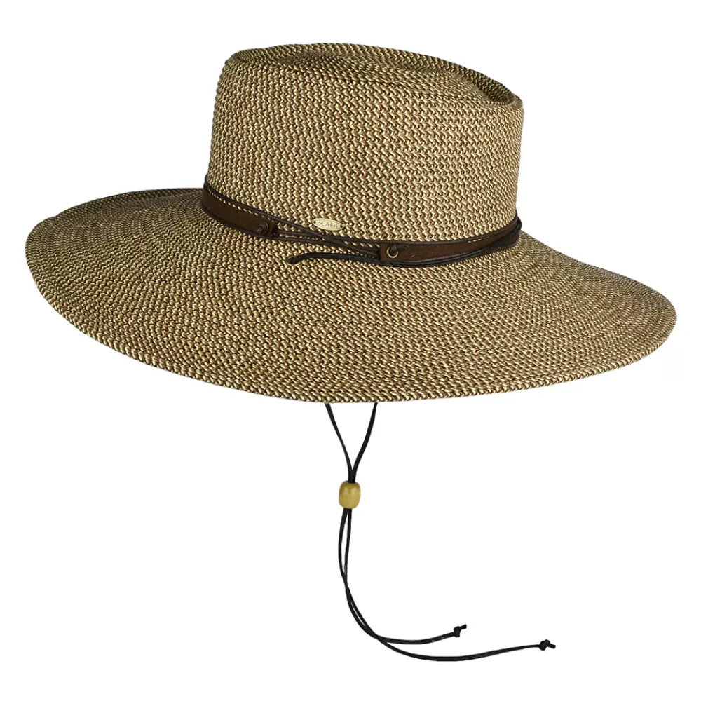 Chapeaux Été | Chapeaux Femme^Scala Chapeau Canotier en Papier Tressé Bruges marron