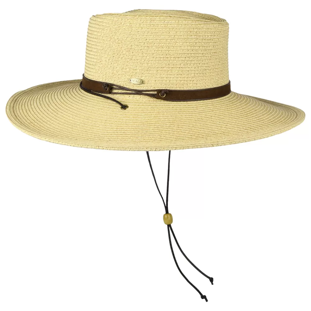 Chapeaux Été | Chapeaux Femme^Scala Chapeau Canotier en Papier Tressé Bruges toast