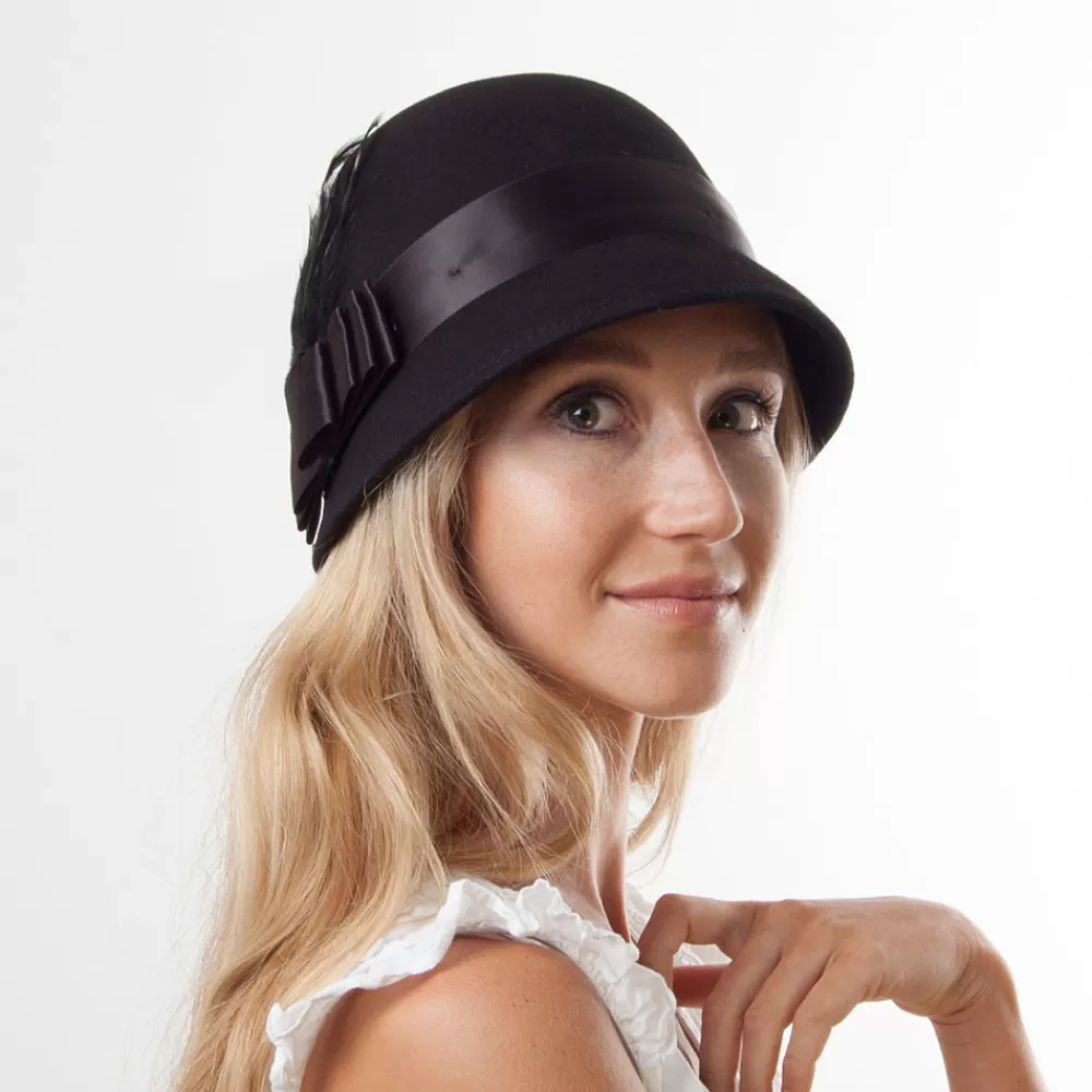 Chapeaux Hiver | Chapeaux Cloche^sur la tête Chapeau Cloche Chloe noir SUR LA TÊTE