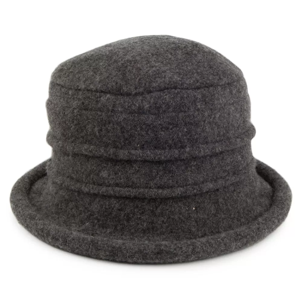 Chapeaux Hiver | Chapeaux Cloche^Scala Chapeau Cloche en Laine Tula anthracite