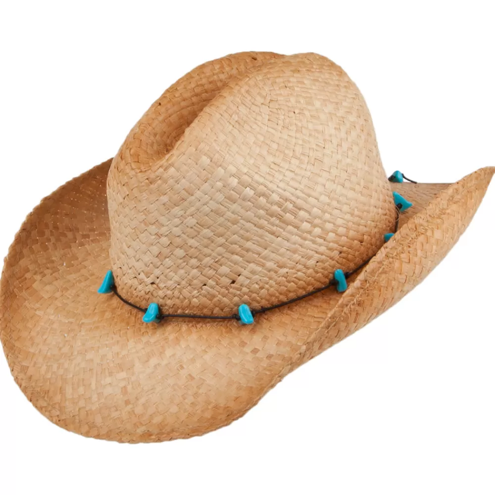 Chapeaux Été | Chapeaux De Paille^sur la tête Chapeau de Cowboy en Paille Calamity Cattleman naturel SUR LA TÊTE