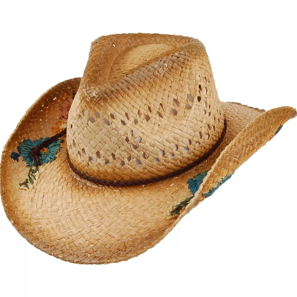 Chapeaux De Paille | Chapeaux De Cowboy^Scala Chapeau de Cowboy en Raphia San Minata naturel