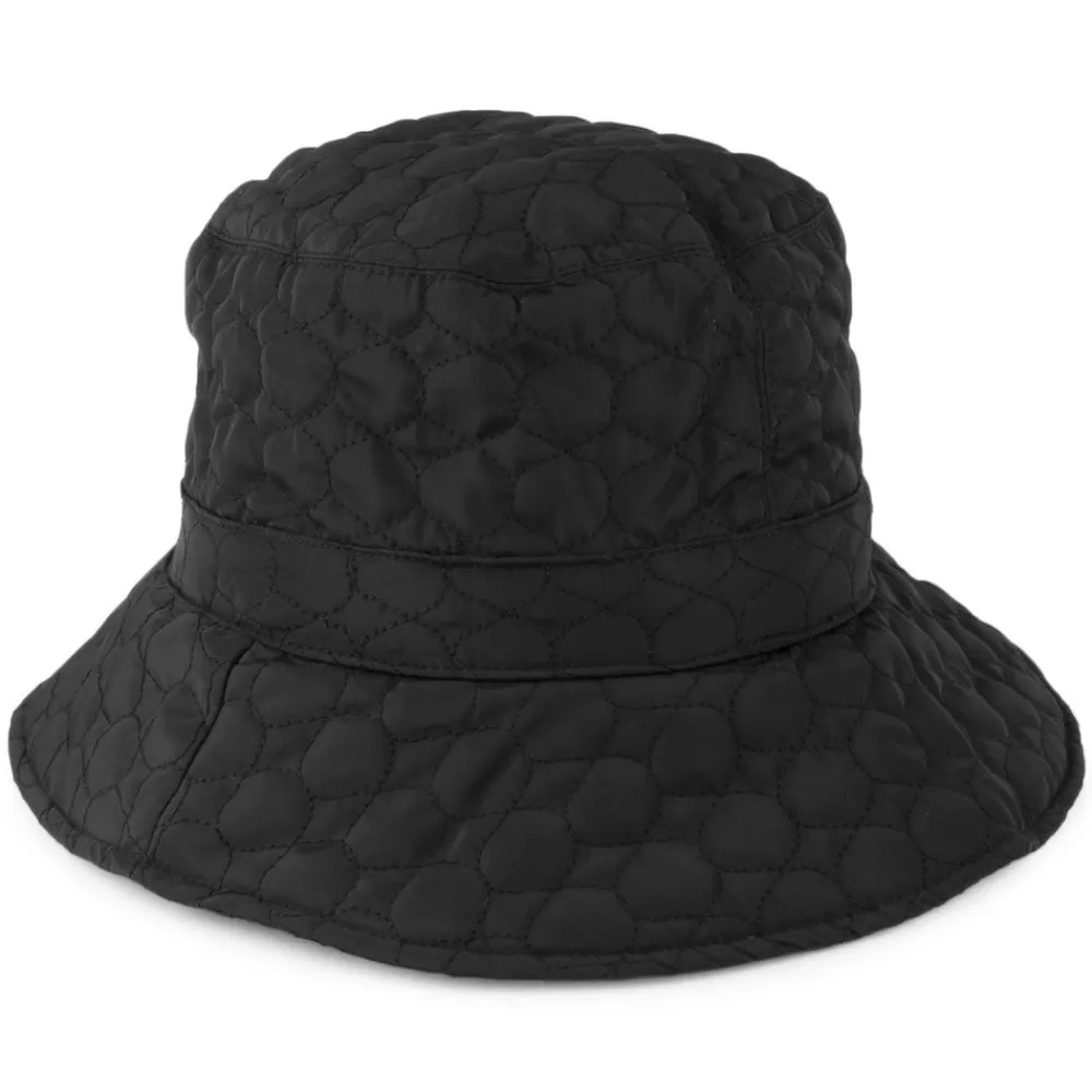 Chapeaux Hiver | Chapeaux Bob^Scala Chapeau de Pluie Matelassé Ortensia noir